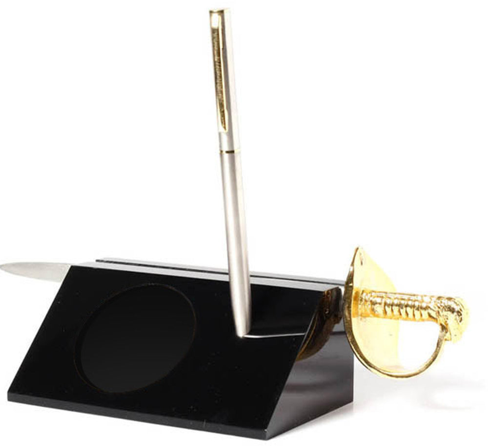 Blank Sword Desk Set With Air Force Sword