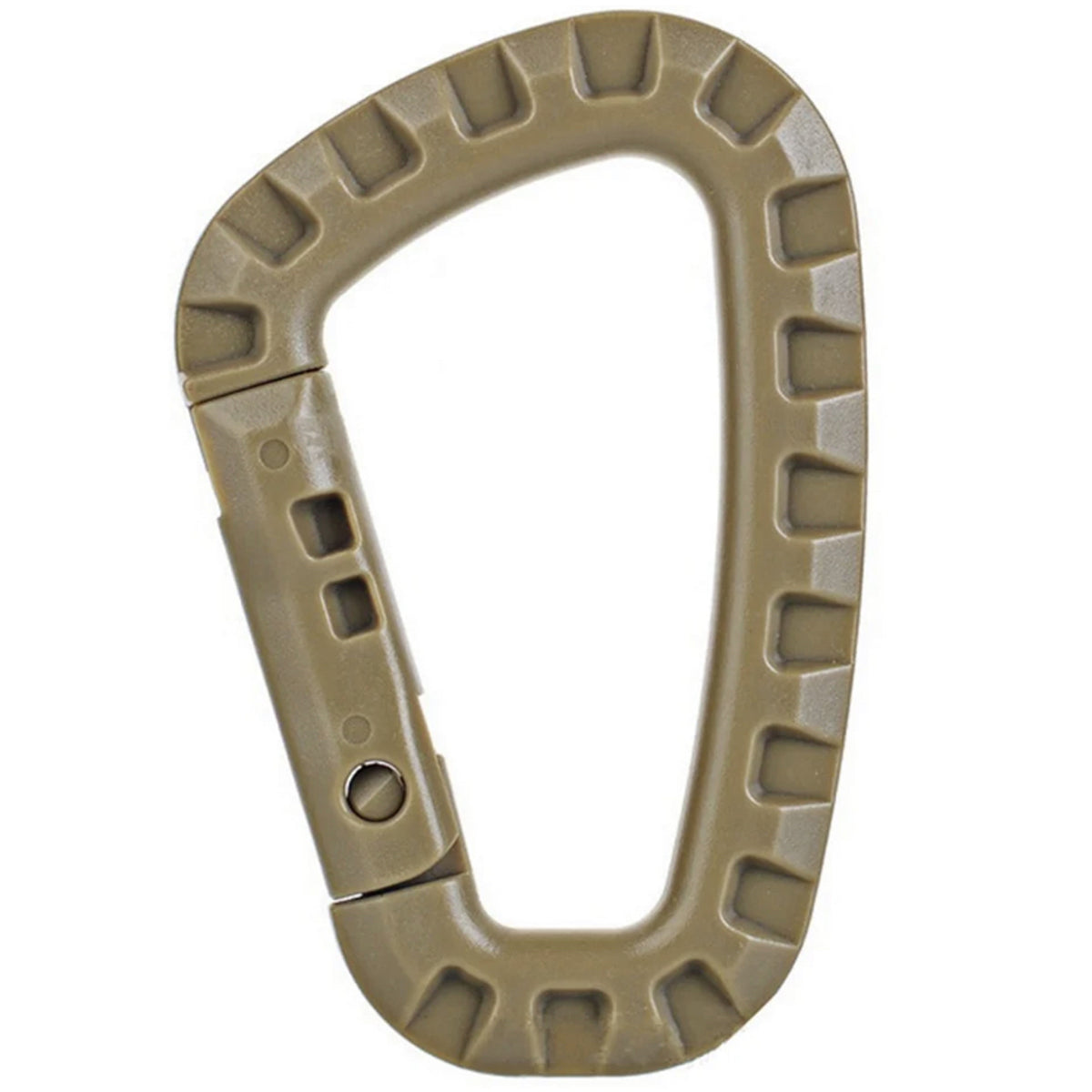 These firm carabiners are very practical and helpful equipment items. The hanging and securing of equipment works easy. Material: ABS plastic Anti-sliding design Weight: 45g www.moralepatches.com.au