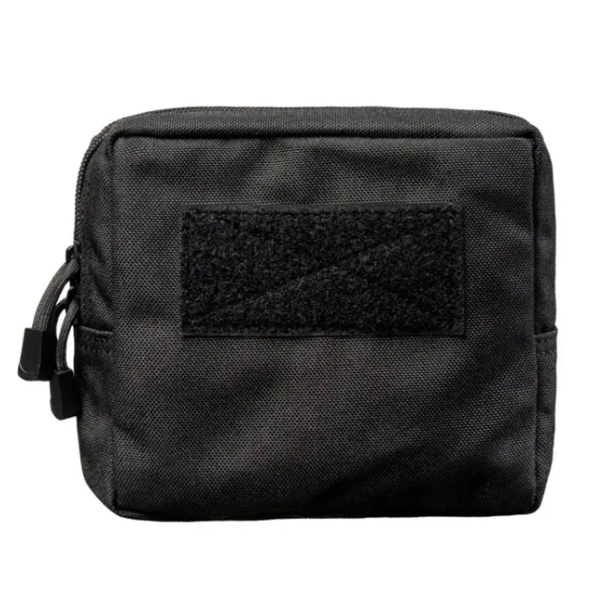 This is the perfect MOLLE pouch for attaching to your field gear. It's great for holding lots of items such as your mobile phone, snacks, tourniquets, notebooks and more. Main compartment with heavy duty zip 1 internal organiser pocket in main compartment Fit patches on the front, patch space size is 10.5x5cm 5cm deep x 16.5cm wide x 15cm high www.moralepatches.com.au