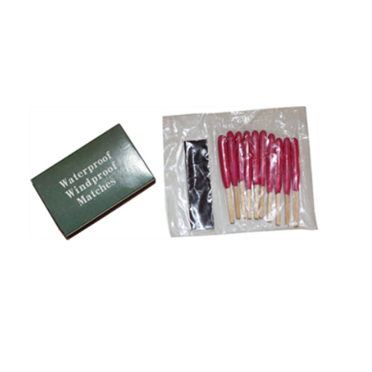 The wind and waterproof matches will burn even if they are wet and are made to light in any type of weather. They are the perfect solution to lighting a fire when it is windy as the wind will not blow them out. Plus you don’t have to worry if you drop them in water as they can be immersed in water and will still light after.  www.moralepatches.com.au